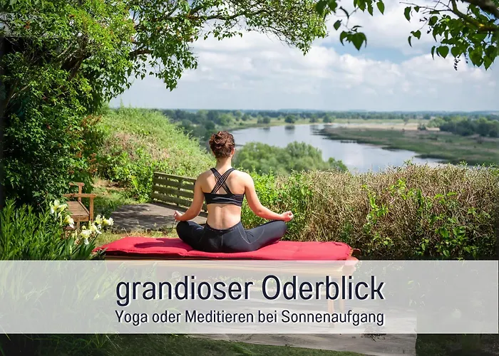 Lebuser Land Für Bis Zu 4 Personen Mit 1300 Qm Garten Und Privatsauna, Grandiosen Blick über Oder, Sonntags Late Check Out Bis 18 Uhr Inklusive Сasa de vacaciones Lebus